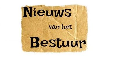 Nieuws van het bestuur